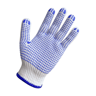 手套劳保工作耐磨耐用家务开车骑行防割防滑点胶棉线工地汽修干活