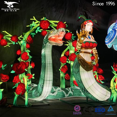 自贡南国灯城源头生产厂家可设计制作彩灯花灯仿真恐龙动物