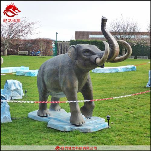 仿真猛犸象大型电动机械仿真象橡胶软体动物雕塑仿真动物模型公司