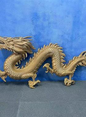 定制玻璃钢雕塑龙模型白酒店铺门头装饰壁挂创意招牌龙摆件中国龙