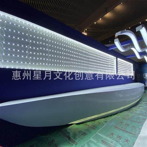 供应玻璃钢烤漆接待台商场酒店办公室售楼处景观装饰落地桌子摆件