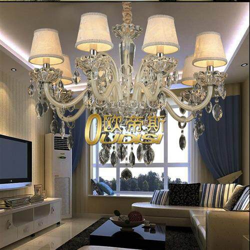 欧式灯客厅灯水晶吊灯简欧卧室餐厅灯具奢华大气创意别墅灯饰