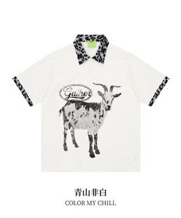 亚文化穿搭黑色polo衫正肩短袖男女夏季美式街头风宽松休闲上衣