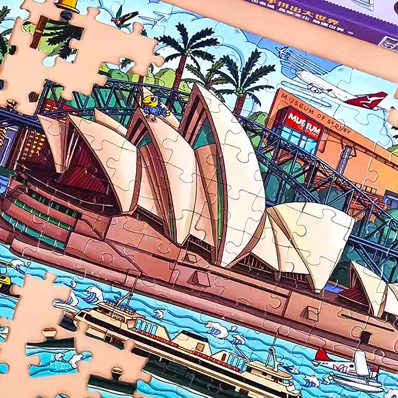 bangson儿童进阶建筑拼图