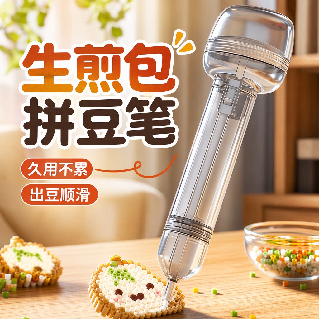拼豆手工diy生煎包按压式拼豆笔图片