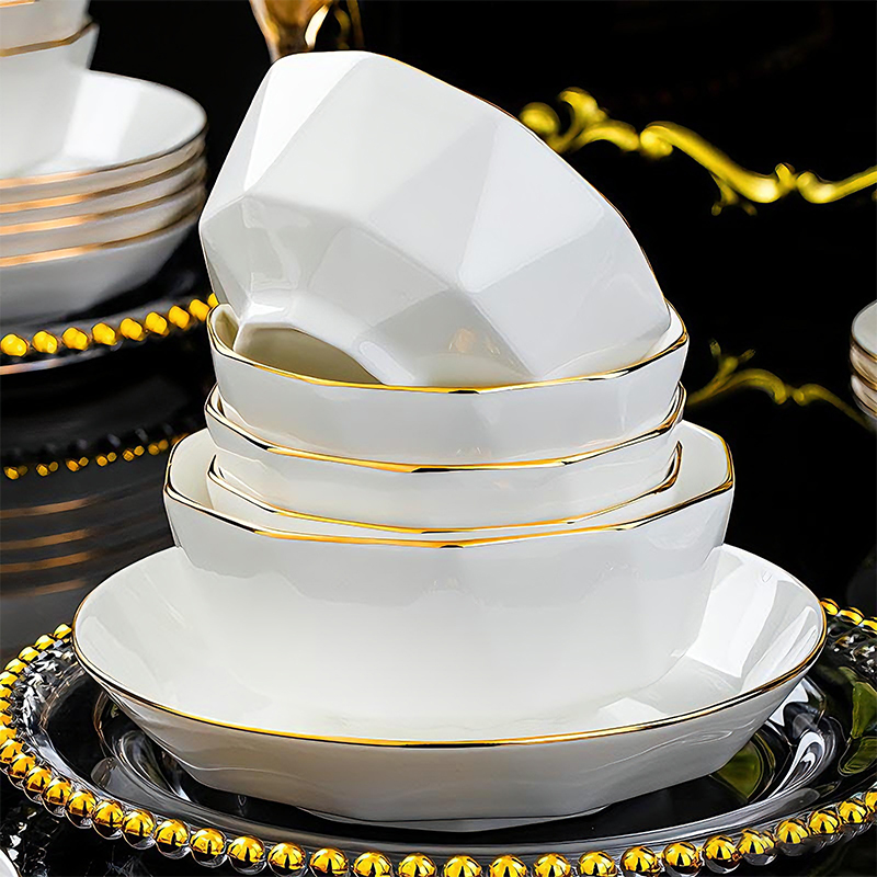 2025新款釉下彩陶瓷碗盘自由搭配