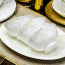 高颜值陶瓷碗家用2025新款 米饭碗汤面碗碟 景德镇餐具碗盘筷子套装