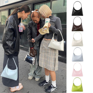 孙完胜同款韩国小众STAND同款糖果色丰盈包允真~23同款字母手提包