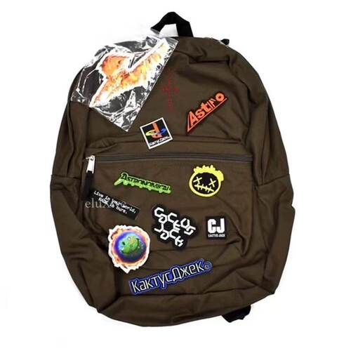 Travis Scott ts Cactus Jack Backpack嘻哈说唱书包双肩休闲背包