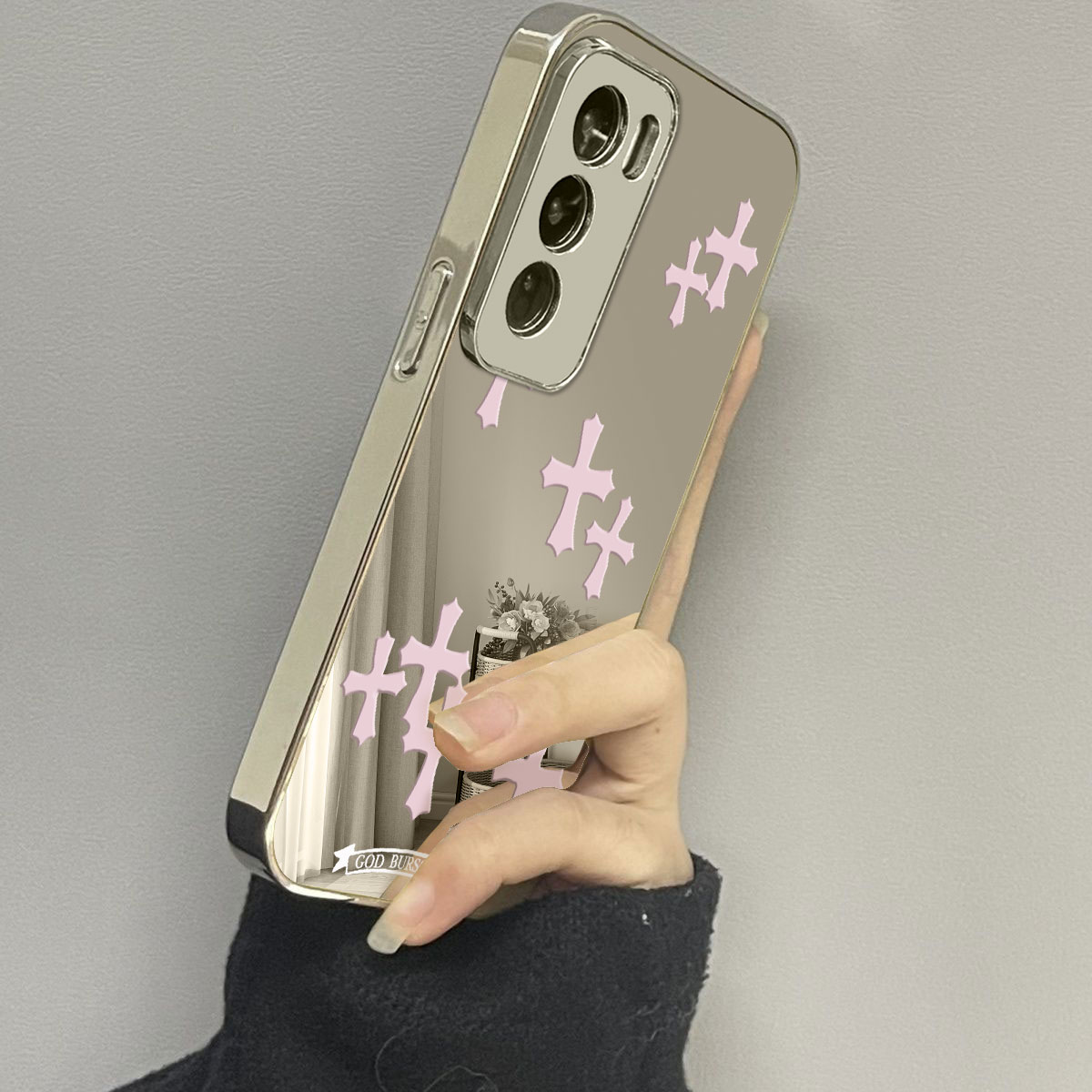 opporeno12手机壳镜面新款