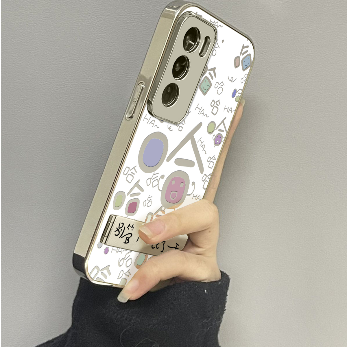 opporeno12镜面个性手机壳