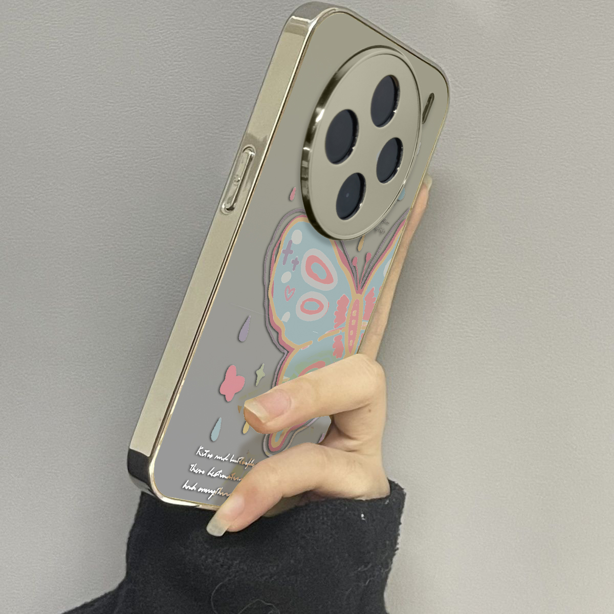 多彩蝴蝶vivox100手机壳x90s新款x80pro防摔x70x60创意vivoy35y77y78+y76s男女款vivos18s17s16s15s12s10pro