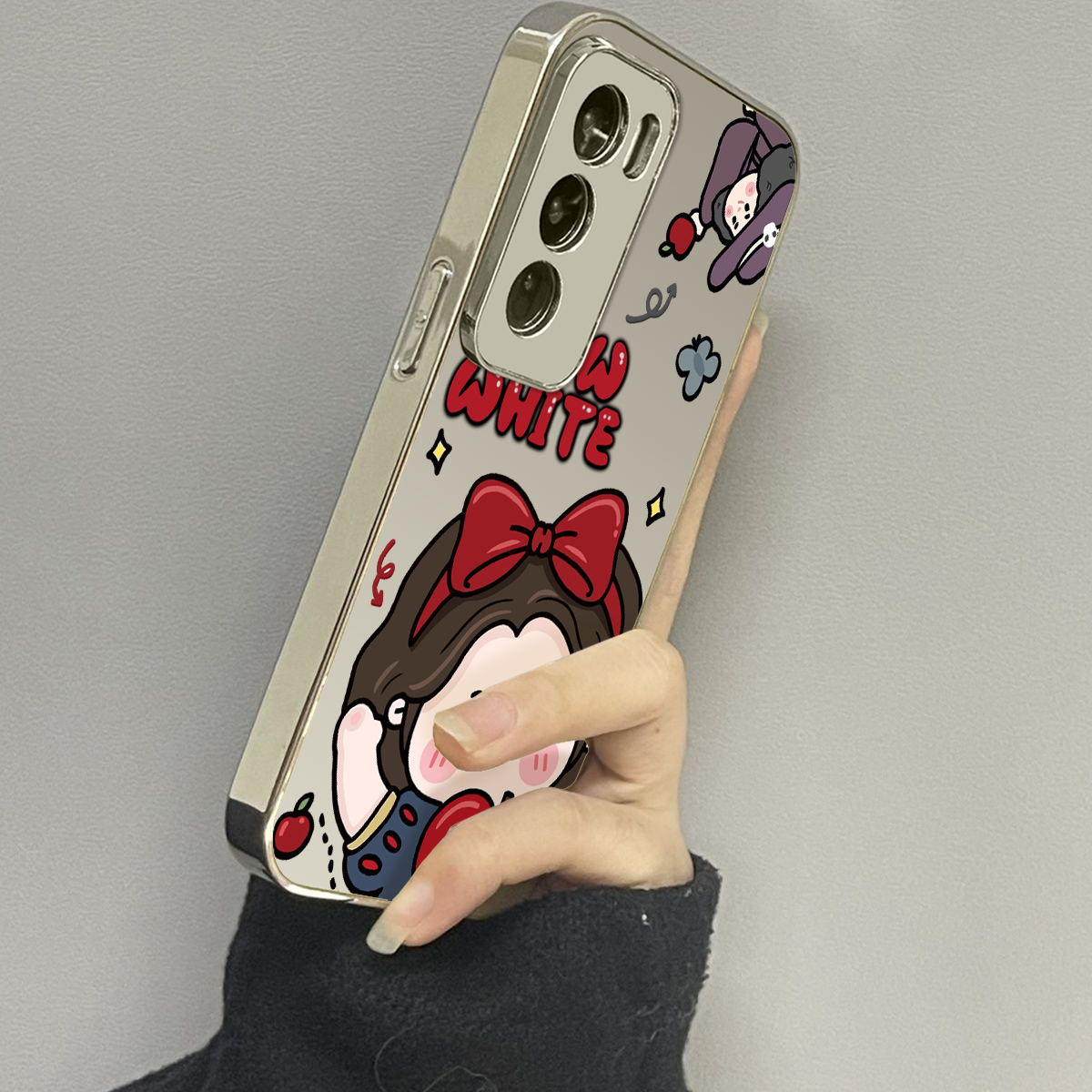 opporeno12镜面可爱手机壳