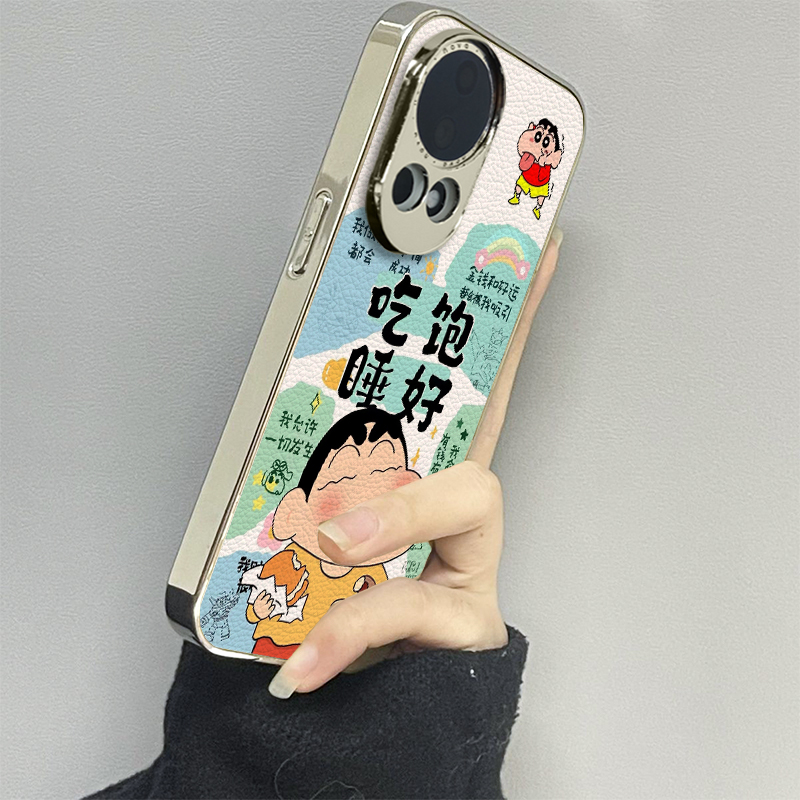 吃饱睡好适用华为nova14手机壳nova12ultra新款11活力版13nova10se皮质12pro防摔9男8女款7se情侣6至尊版5g套