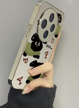 绿色狗狗适用vivox200promini手机壳x100s新款x90pro至尊版vivox70y78+y77e男y53s女款vivos20s19s16s18s17t