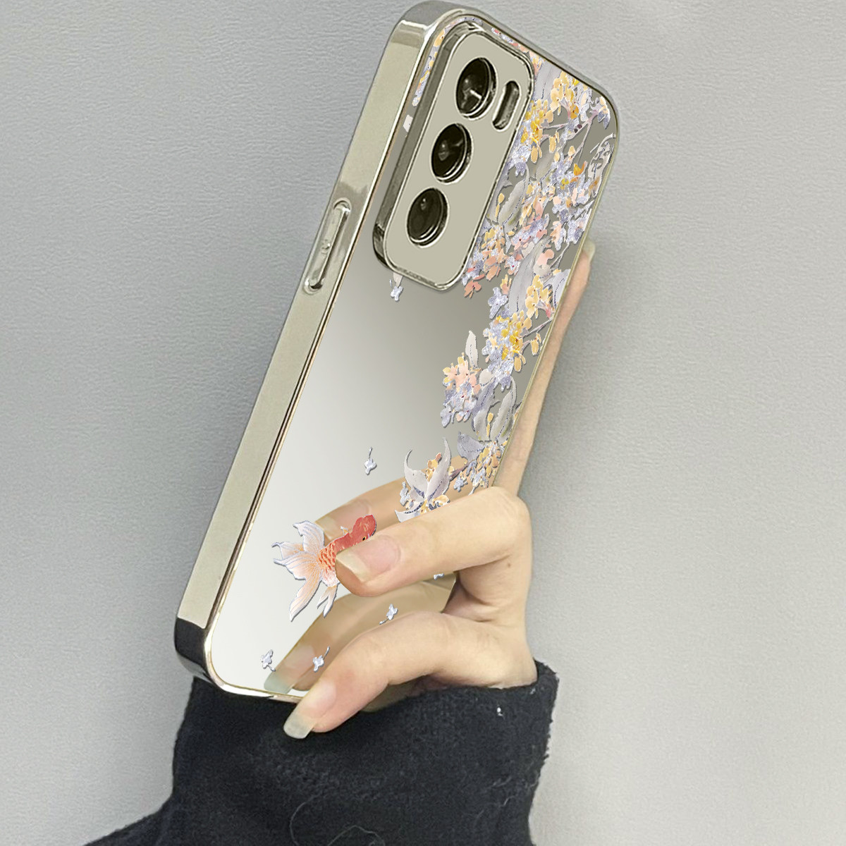 opporeno12手机壳镜面新款