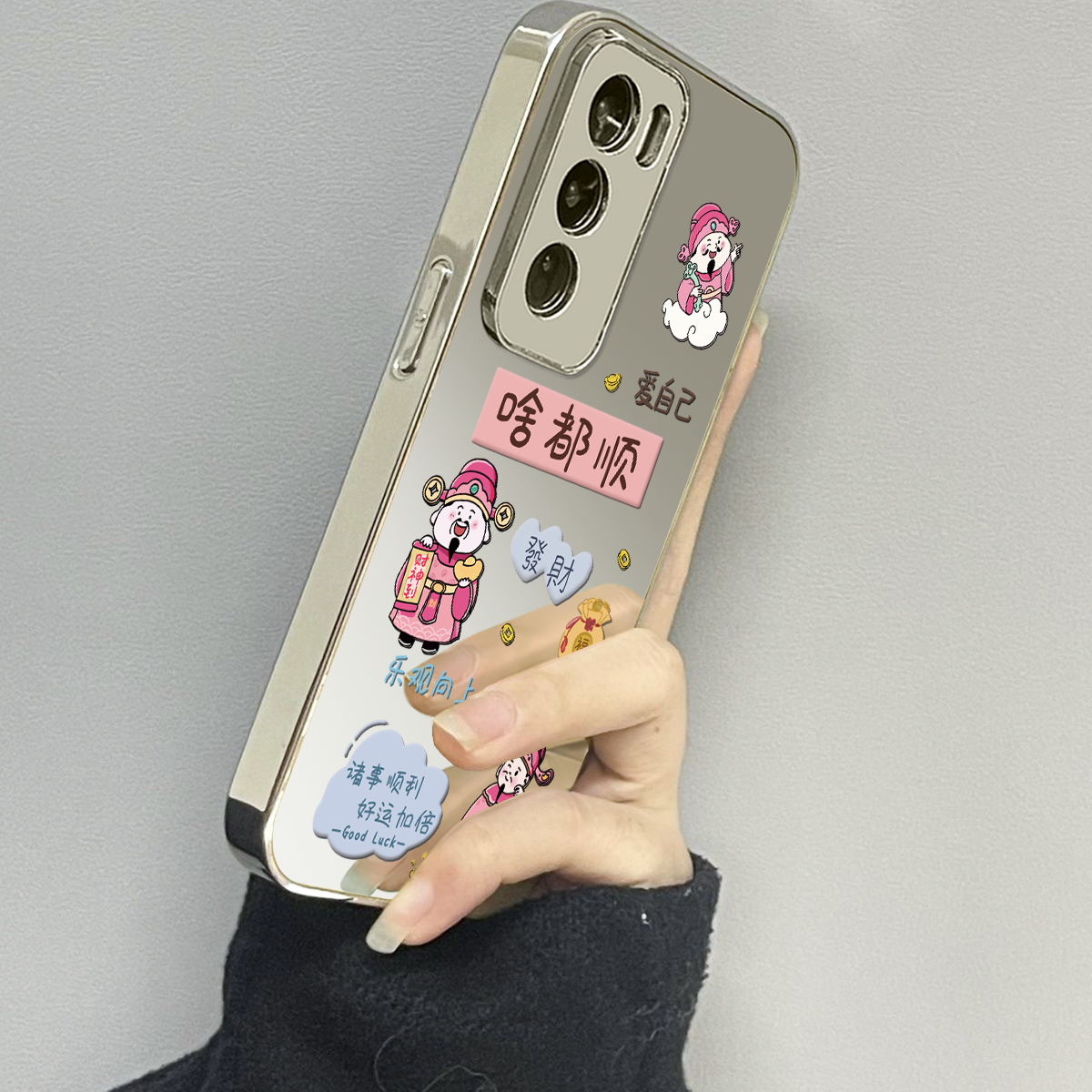 opporeno12镜面新款手机壳