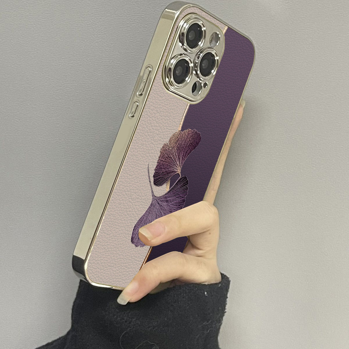 银杏树叶适用苹果16promax手机壳iPhone15pro新款14防摔13皮质12男11xsmax女款iphonexr情侣3se2套x78plus