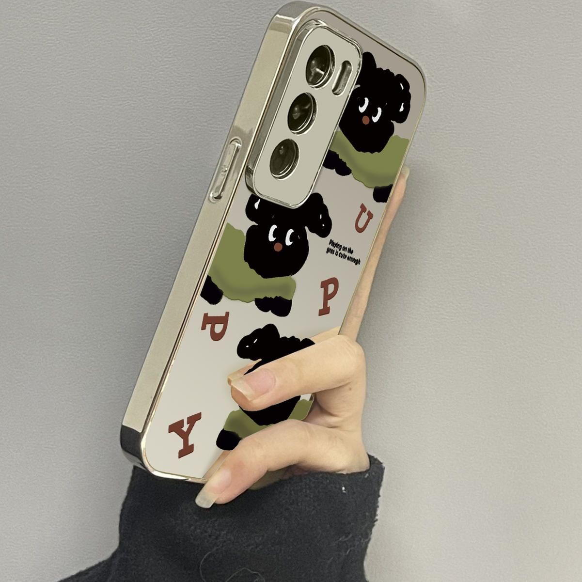 opporeno12镜面个性手机壳