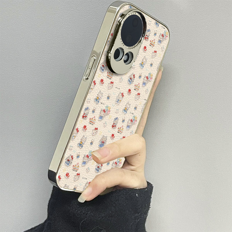 气球kt猫适用华为nova14手机壳nova12ultra新款11活力版13nova10se皮质12pro防摔9男8女款7se情侣6至尊版5g套