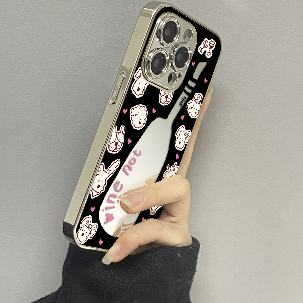 opporeno12镜面卡通手机壳