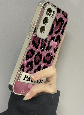 豹纹猫头适用opporeno13手机壳reno12新款11oppofindx8x6x7ultra6防摔5k10pro+9男8女款7情侣3k12x套oppok9s