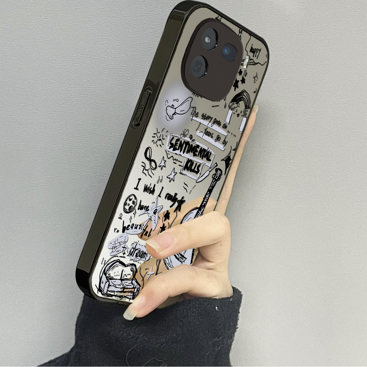 适用vivoiqoo13手机壳创意镜面