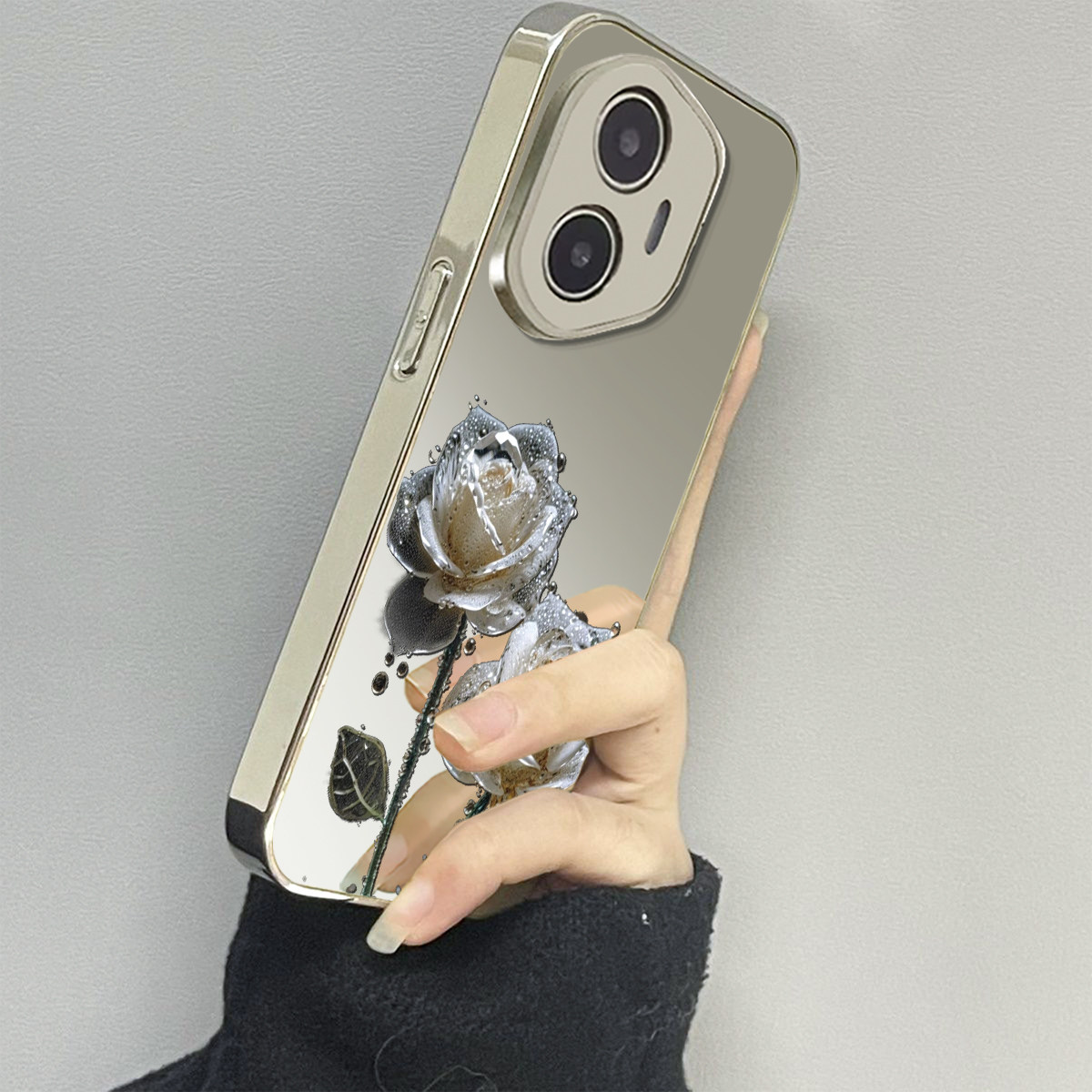 水滴玫瑰适用荣耀300手机壳honor200新款100男90gt70女款80情侣60se魔术maigc6x30x40x50i+x60套4magic7pro5