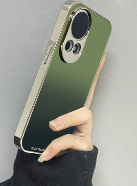 英文渐变适用华为nova13手机壳nova12ultra新款11活力版nova10se皮质9防摔8男7女款6情侣5pro至尊版5g套