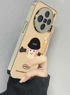 棒球表情适用vivox200promini手机壳x100ultra新款90s80至尊版70pro12男60vivos30s20女款17t19情侣18e16套15