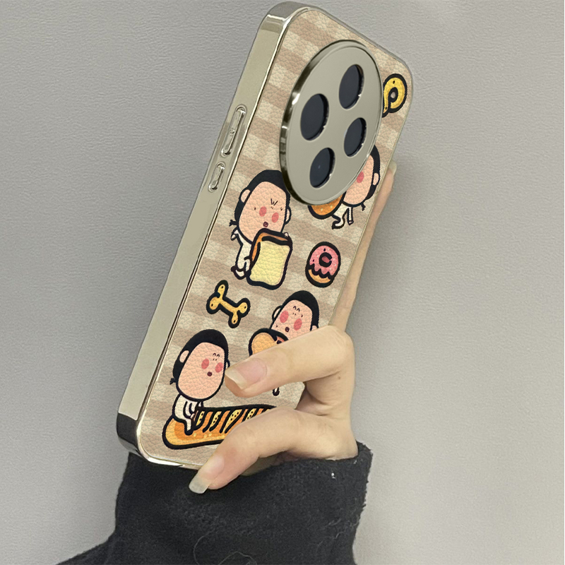 面包脑袋适用vivoy200i手机壳y300pro新款y78+皮质y100防摔vivoy53s77e男y76s女款vivoy73s70s情侣y52st1x