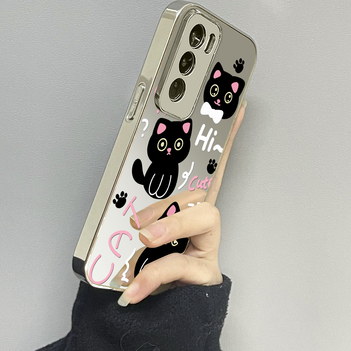 opporeno12手机壳镜面新款