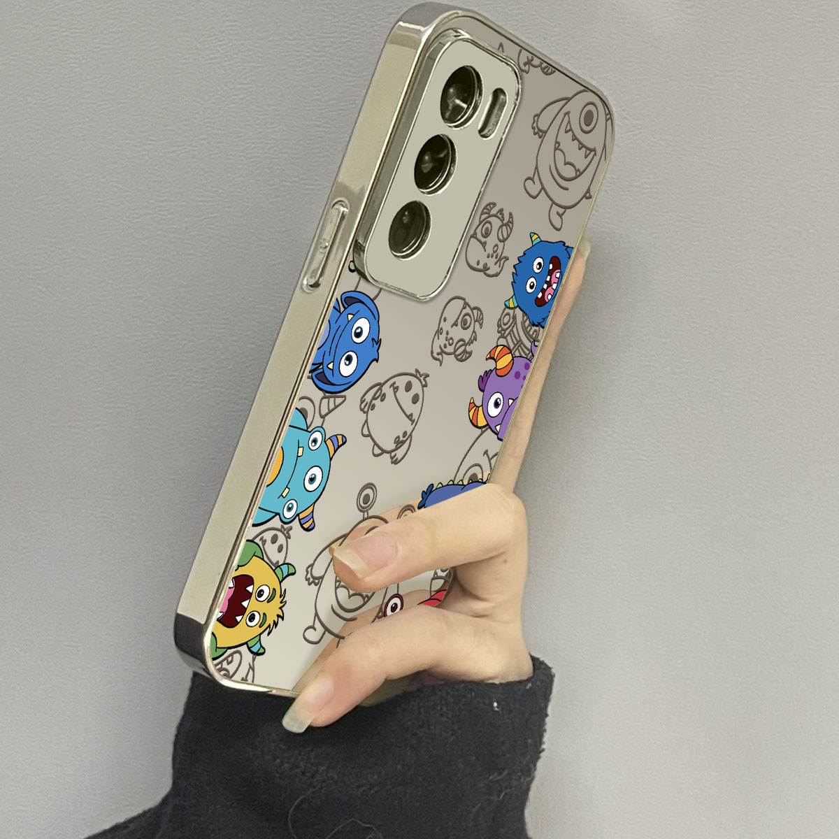 opporeno12手机壳镜面新款