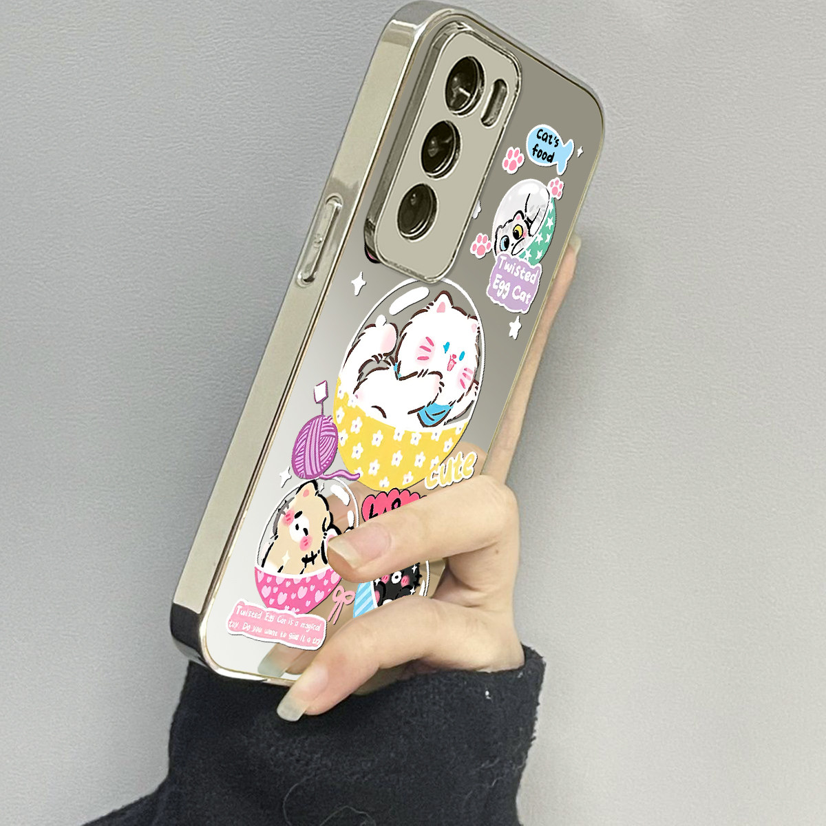 opporeno12手机壳镜面新款