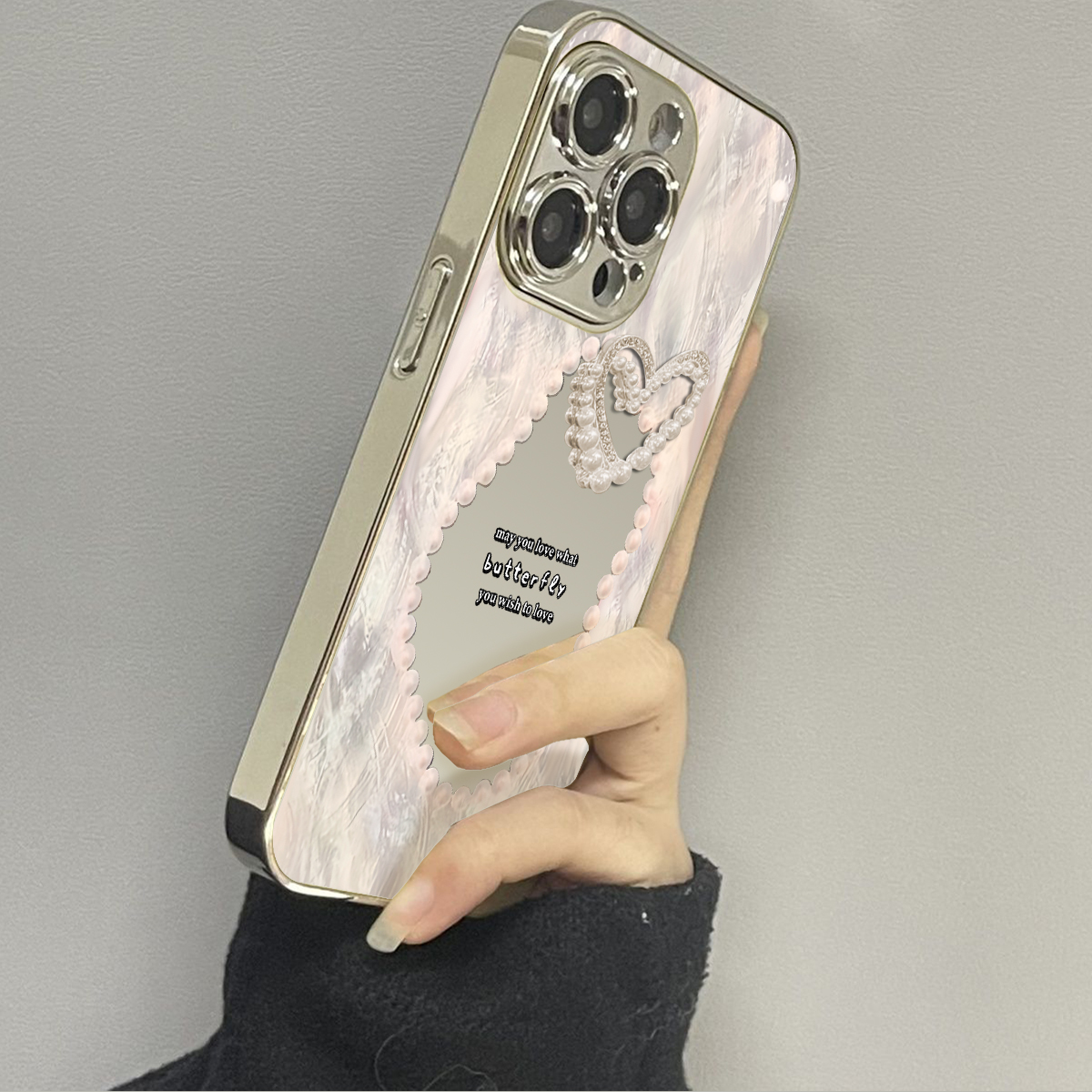 苹果15promax镜面个性手机壳