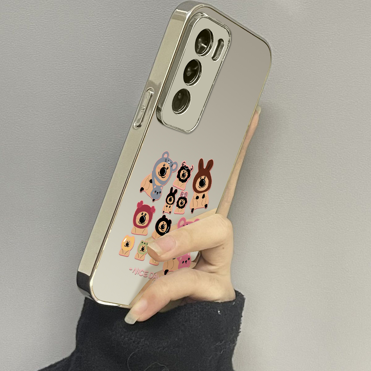 opporeno12镜面新款手机壳