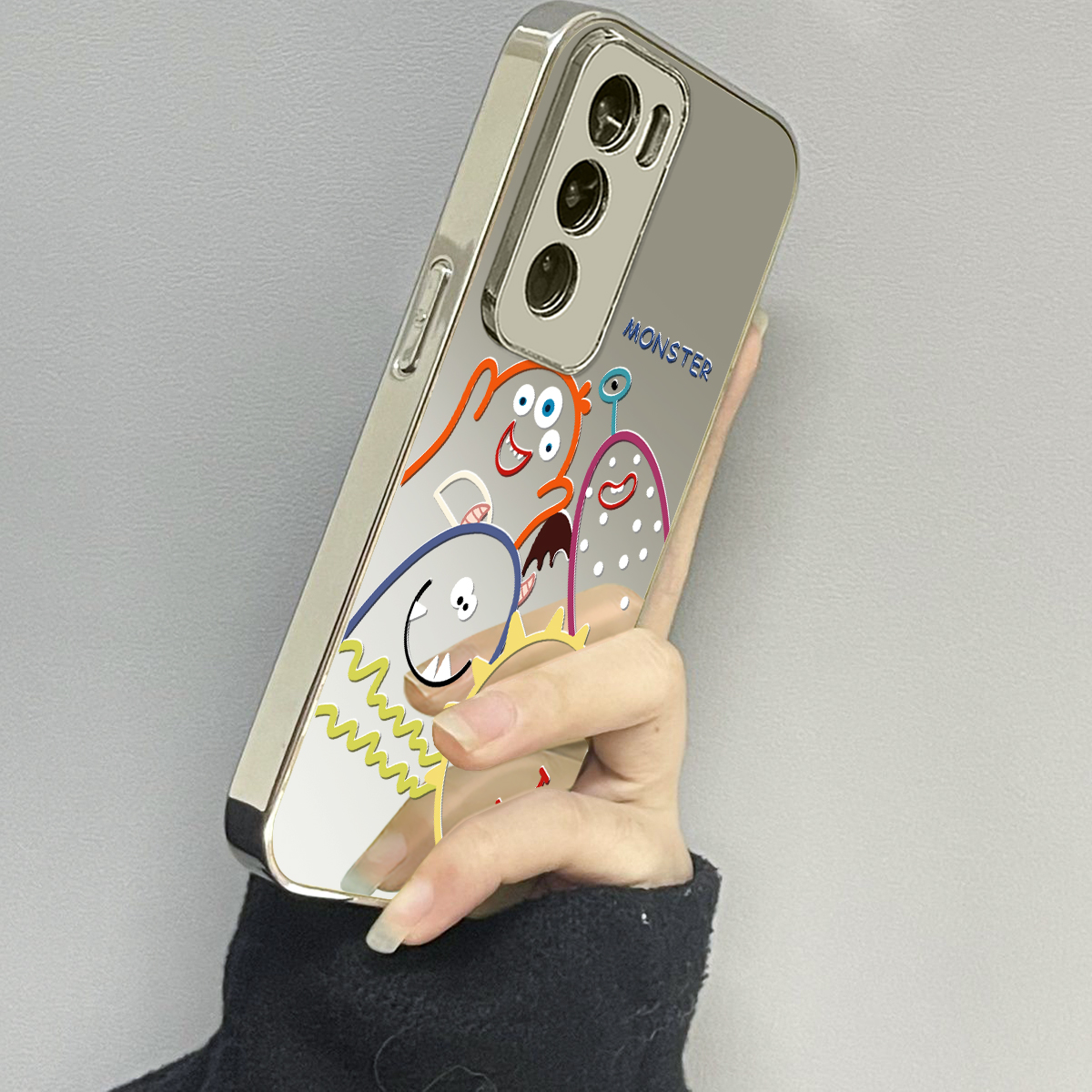 opporeno12镜面新款手机壳