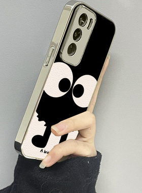 黑色煤球适用oppoa5pro手机壳a3a2新款a1a55a56a57a58a72a93防摔a53s男一加ace5女款2v13情侣oneplus12套11