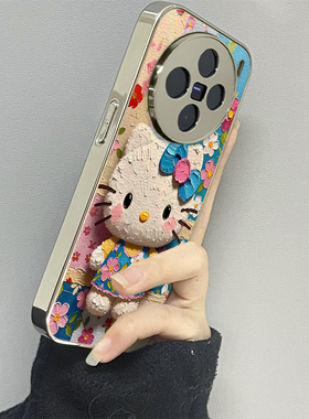 花裙kt猫适用vivox200promini手机壳x100ultra新款90s80至尊版70pro12男60vivos30s20女款17t19情侣18e16套15