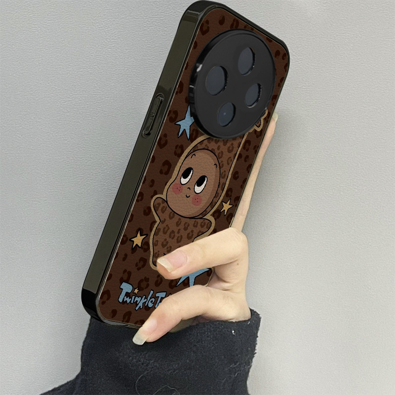 豹纹小人适用oppoa5pro手机壳a3a2新款a1a55a56a57a58a72a93防摔a53s男一加ace5女款2v13情侣oneplus12套11