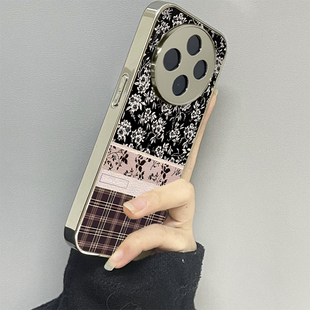 格紋碎花適用oppoa5pro手機殼a3a2新款 2v13情侶oneplus12套11 a1a55a56a57a58a72a93防摔a53s男一加ace5女款