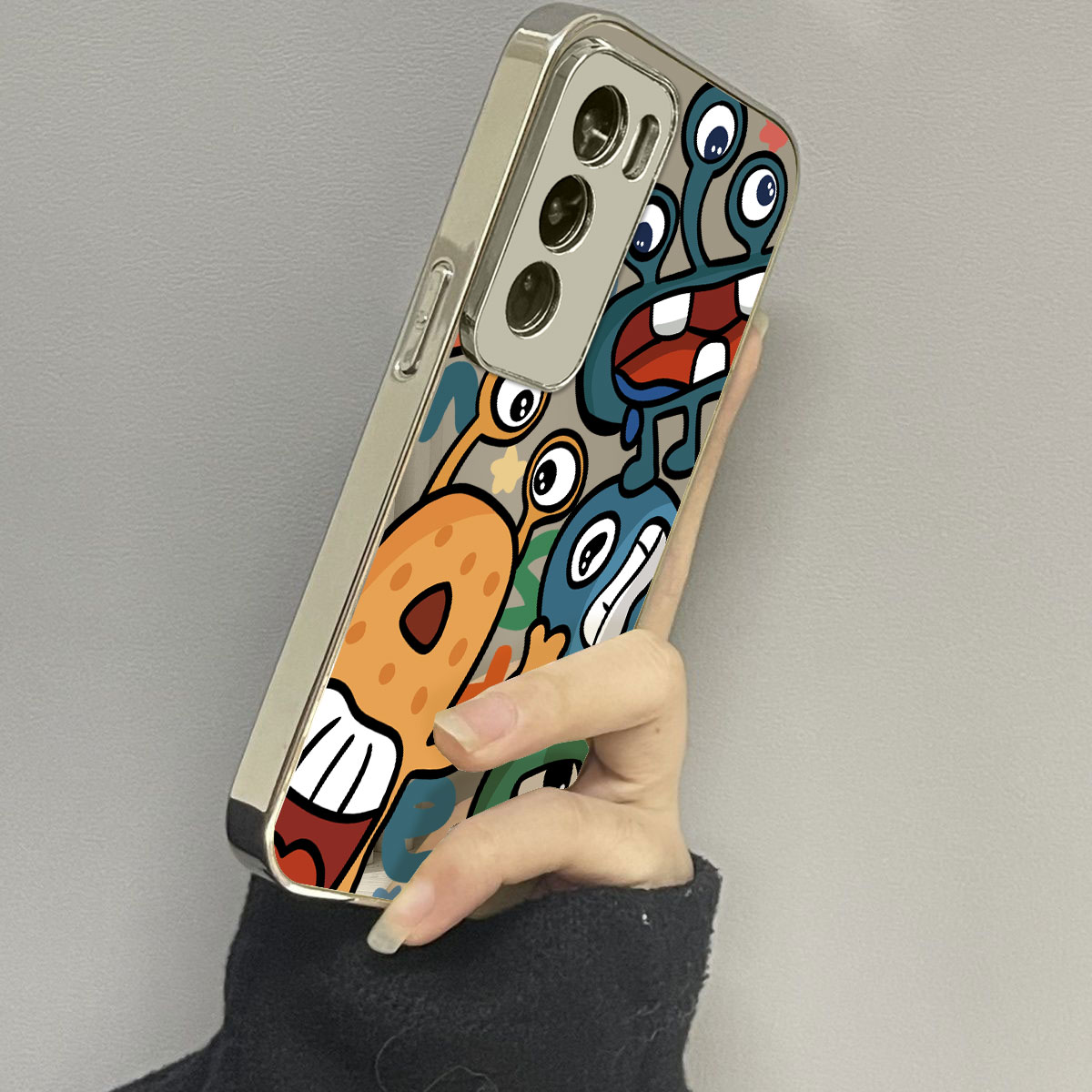 opporeno12手机壳镜面新款