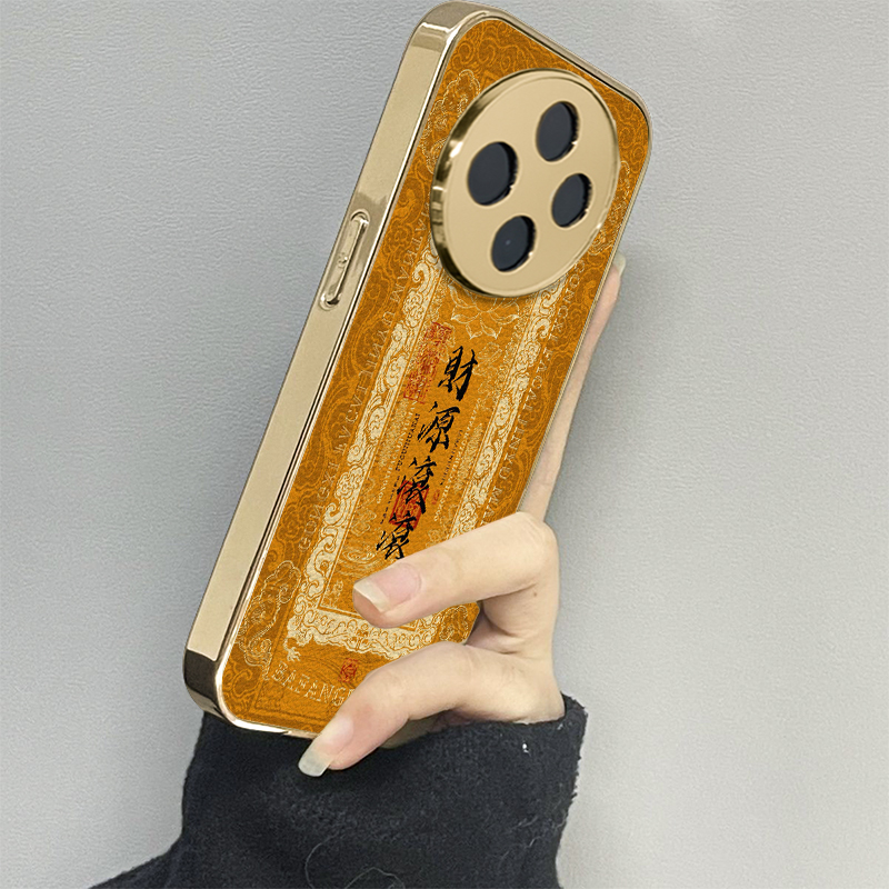 财源滚滚适用oppoa6pro手机壳a3a5新款a2a1a55a56a57a58a72a93防摔a53s男一加ace5女款2v13情侣oneplus12套11