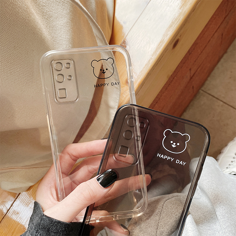 小熊华为全包边防摔可爱风手机壳