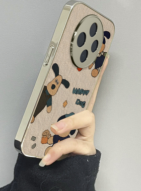 油画小狗适用oppoa5pro手机壳a3a2新款a1a55a56a57a58a72a93防摔a53s男一加ace5女款2v13情侣oneplus12套11