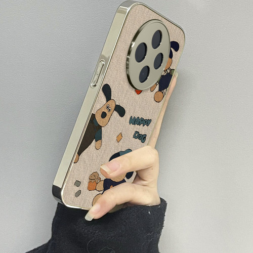 oppoa3pro手机壳新款油画小狗