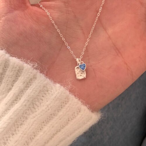 海洋之心镶钻项链女款锁骨链