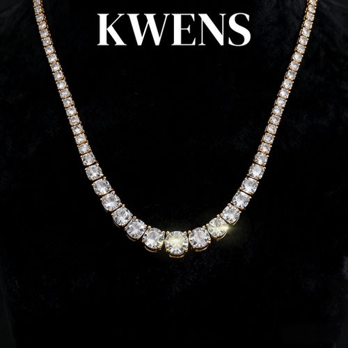 何浩楠同款爆闪亲肤渐变大小项链