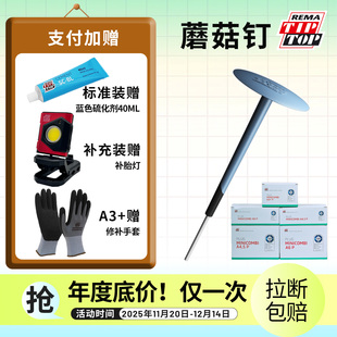 蒂普拓普蘑菇钉补胎胶片A3 A6汽车补胎钉蘑菇钉补胎真空胎 A4.5