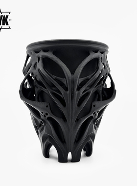 块根花盆龙舌兰高脚花盆黑色创意潮流艺术蝴蝶兰花盆透气多肉盆
